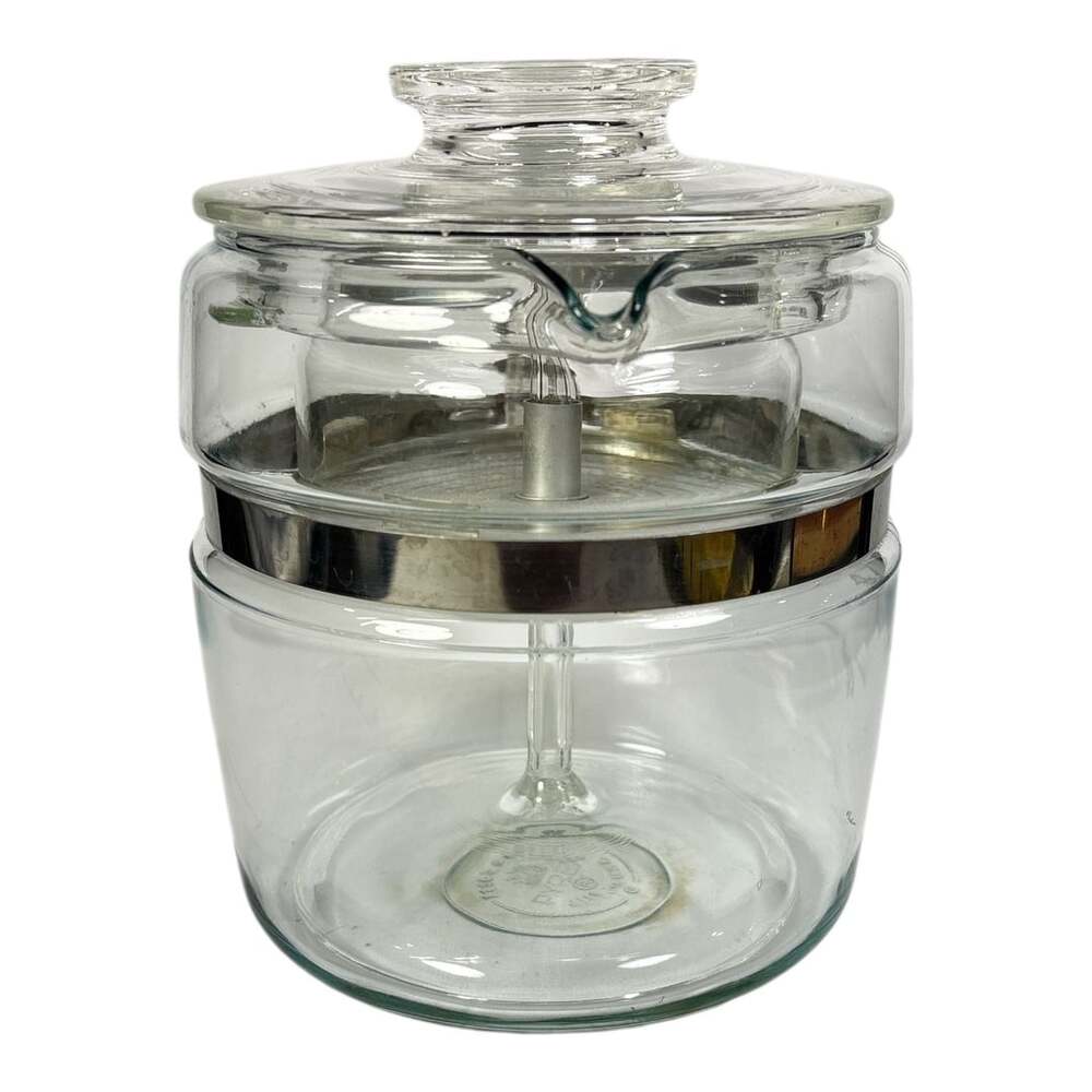Vintage Pyrex 7756-B 6 Cup Glass Percolator Coffee Pot Flame Ware Complete - Picture 5 of 7